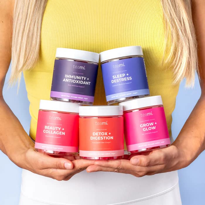 Teami Wellness Gummies Multivitamin Heart Shaped Gummies for Beauty and Wellness Routine Fruity Flavor Delicious Gummies - Additional View