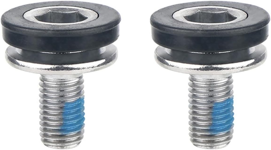 2-Pack Bicycle Crank Arm Fixing Bolts with Caps