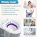 Pochik Sitz Bath for Toilet Seat, Sitz Baths for Hemorrhoids and Postpartum Care, Yoni Steam Seat, Collapsible Basin for Epsom Salt Soak, Sits Bath Kit for Women - Purple