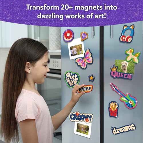Image of Skillmatics Foil Fun Girl Power, Foil Art & Craft Activity, Gift for Tweens | Mess-Free Activity, 20+ Magnets & 60+ Stickers, Travel, Screen-Free Fun, Party Favor for Kids, Teens (Ages 7-13)