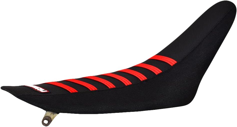 Enjoy Mfg Seat Cover - Compatible with Yamaha 2002-2022 YZ85 YZ 85 - #96 (Black Sides/White TOP/Black Ribs)