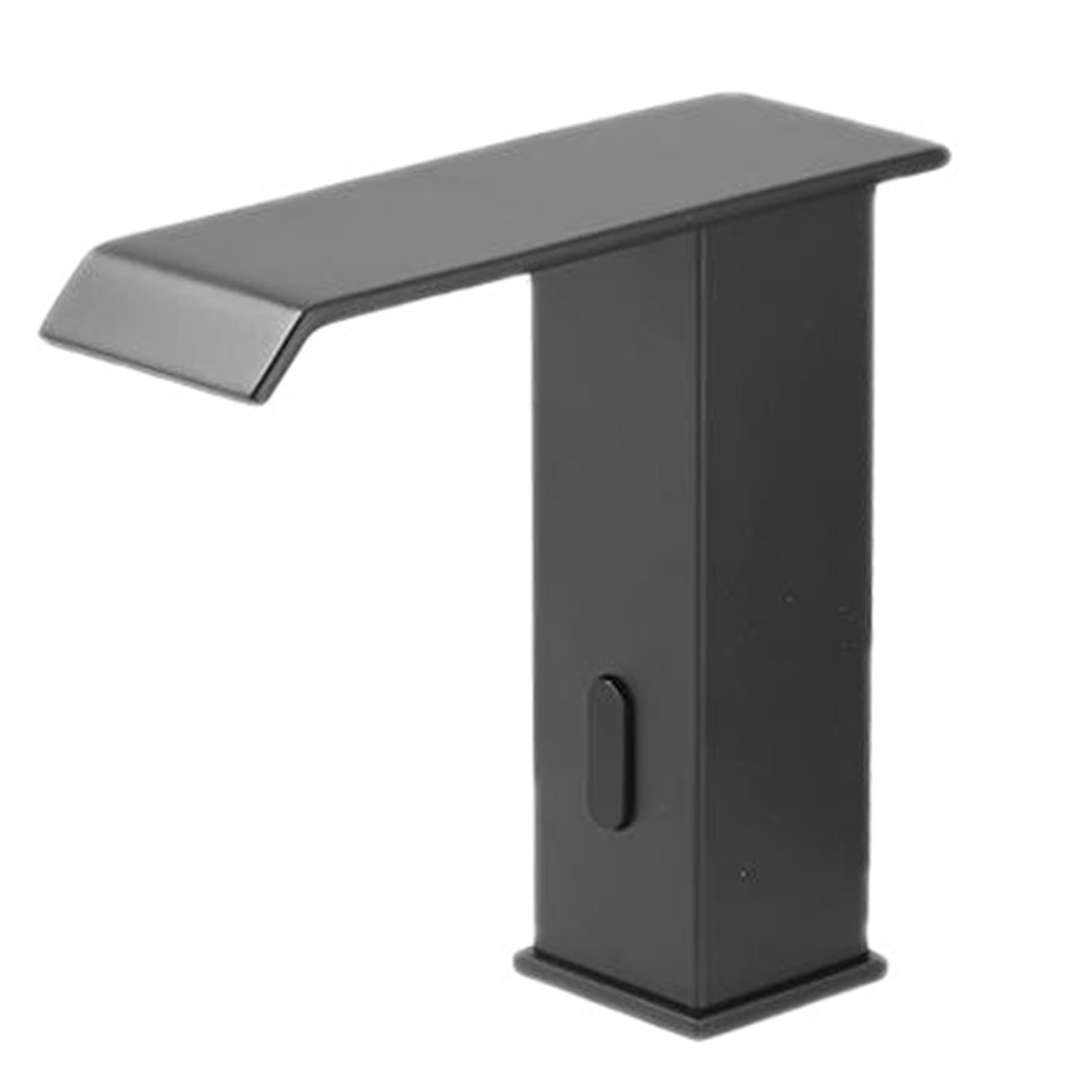 ZQFHSX Automatic Infrared Water Sensor Bathroom Faucet Black Brass Cascade Sink Tap Touchless Mixer for Washbasin Eco-Friendly Design Modern Accessories