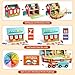 INIFEIDALA Montessori Wooden Farm Dollhouse - Educational Sensory Toy for Speech Therapy & Learning Development for Toddler Boys Girls