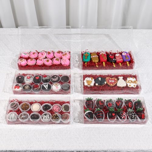 Boîtes à truffes chocoalte transparentes RomanticBaking résolvant vos soucis de transport