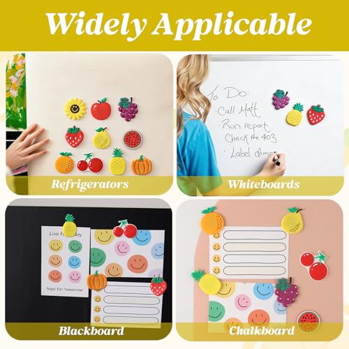 Imanes decorativos frutales para refrigerador 10 piezas miniatura 5