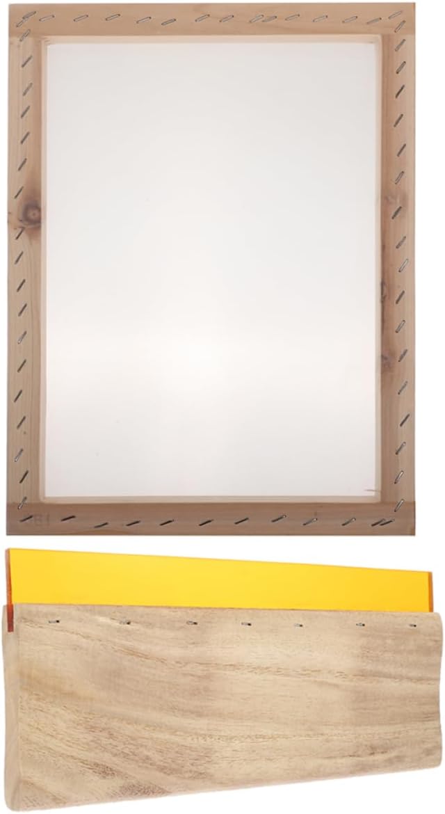 Angoily 1set Wooden Handle Screen Printing Squeegee for Screen Printing Versatile Scraper Tool for Graphic and Textile Applications and Material