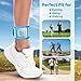 Xxerciz Ankle Band Compatible with Large Fitness Pedometer, Breathable Sport Ankle Band with Transparent Pouch for Step Counter Accessory (Ocean Blue)