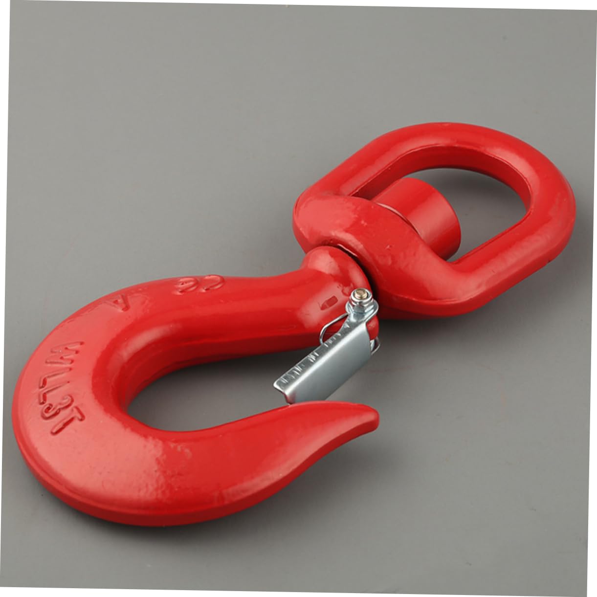 Gancio Girevole per Sollevamento Tonnellate Acciaio Resistente con Chiusura Sicurezza per Applicazioni Industriali e Rotazione e Installazione Rapida
