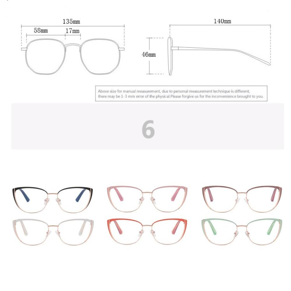 Vintage Eye blokujące niebieskie światło metalowe okulary ramka okulary optyczne damskie modne okulary okulary