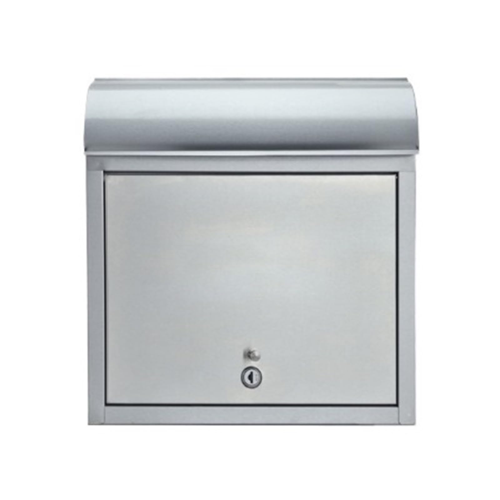 Letter Box Mailbox Locking Mailbox Wall Mount Locked Mail Boxes With Key Lock For Outside Drop Box Outdoor(Silver)