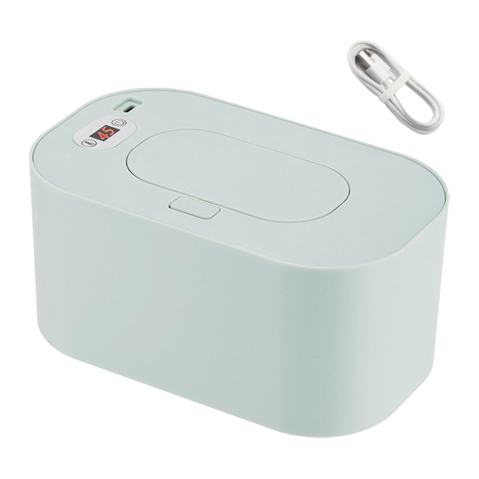 Calentador toallitas húmedas para con control inteligente temperatura. Dispensador toallitas húmedas. Calentador húmedas para, Pantalla de Temperatura Verde