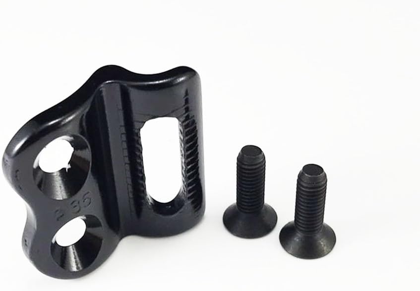 AICAN DIY Bike Bicycle Quality Front Derailleur Hanger,1 pc with 2 Screws,Silver/Black