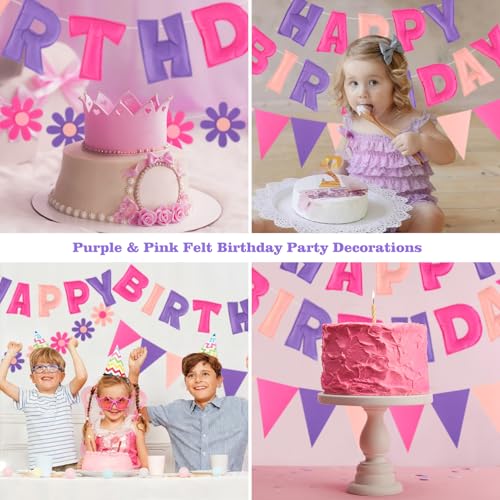 50% Off Pre-Strung Felt Birthday Banner & Garland Decorations