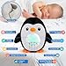 Bubzi Co Portable Penguin Baby Soother & Night Light Projector, Comforting Electronic Infant Toddler Sleep Aid with White Noise