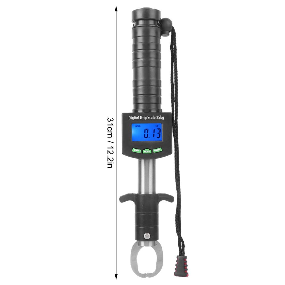 FILFEEL Báscula Digital para Pesca, Agarrador de Labios de de Acero Inoxidable, Báscula Electrónica de Peso con Ergonómico
