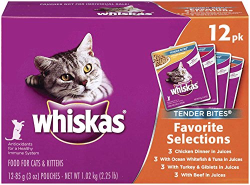 whiskas seafood selections pouches