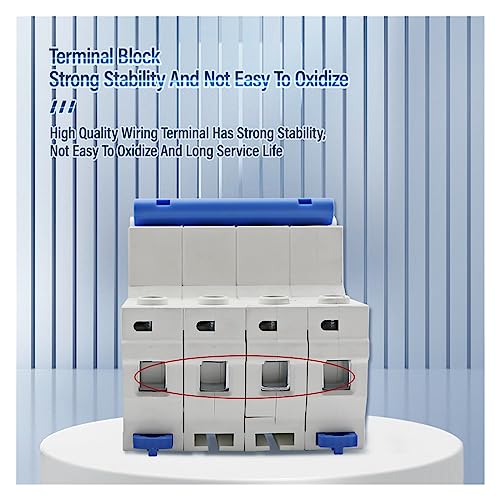 Protecteur de fuite AC230V et disjoncteur différentiel triphasé 4P 63A 30mA pour tableau - 6
