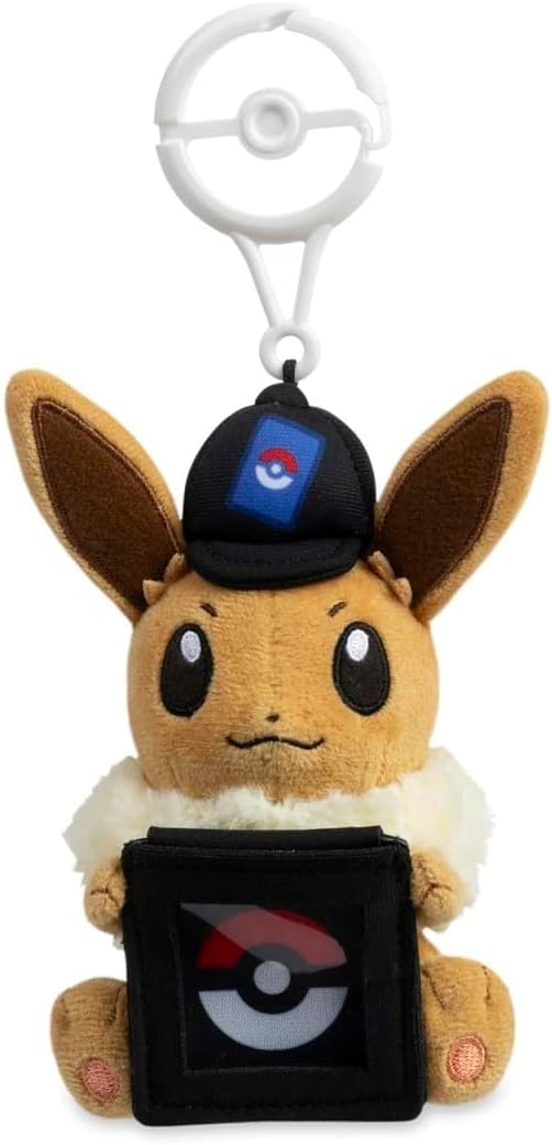 Pokémon Center TCG: Eevee Coin-Display Plush Key Chain
