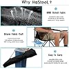 HaSteeL Silla Large para Camping para Adultos, Negra, Plegable, Juego de 2 miniatura 6