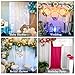 10ft x 7ft White Backdrop Curtain for Parties Wedding White Wrinkle Free Backdrop Drapes Panels for Baby Shower Gender Reveal Birthday Photo Photography Polyester Fabric Background Decoration