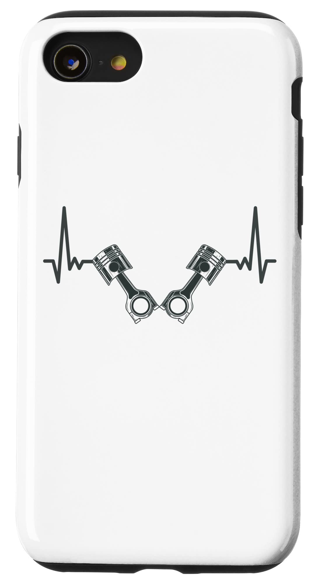 iPhone SE (2020) / 7 / 8 Piston Heartbeat combustion engine petrol head piston V engine Case