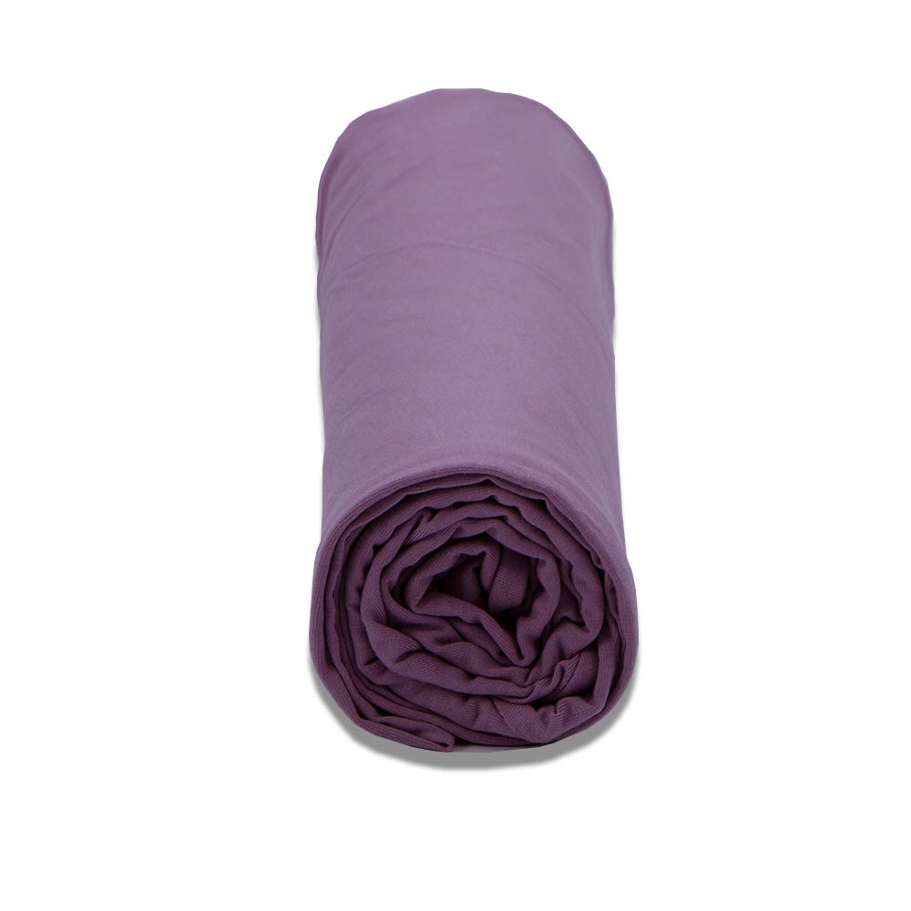 INSEN Pregnancy Body Pillow with Velour Cover,C Shaped Full Body Pillow for Pregnant Women (Purple Jersey)