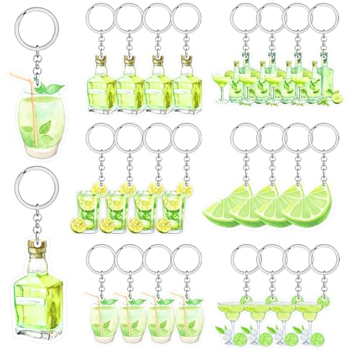 Porte-clés Martini lot de 24 pour mariage et EVJF