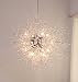 GDNS Chandeliers Firework LED Light Stainless Steel Crystal Pendant Lighting Ceiling Light Fixtures Chandeliers Lighting,Dia 27 inch
