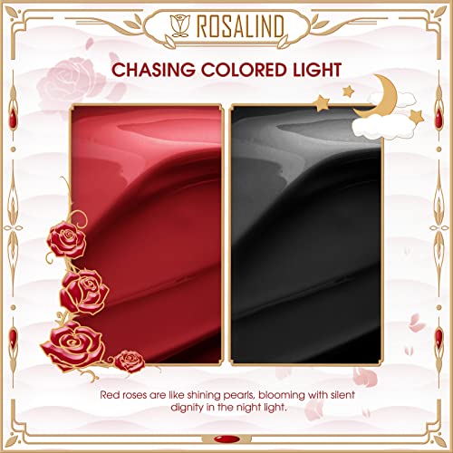 ROSALIND UV Nagellack Schwarz Rot Gel Nagellack 15ml UV LED Soak Off Nail Gel Polish Shellac Nagellack Starterset Gel… – Bild 3
