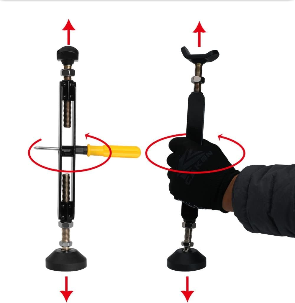 Motorcycle Wheel Lift Stand Motorcycle Rear and Front Wheel Stand Lift Trail Stand Portable Motorcycle Lift Stand Jack Chain Cleaning Maintenance Stand