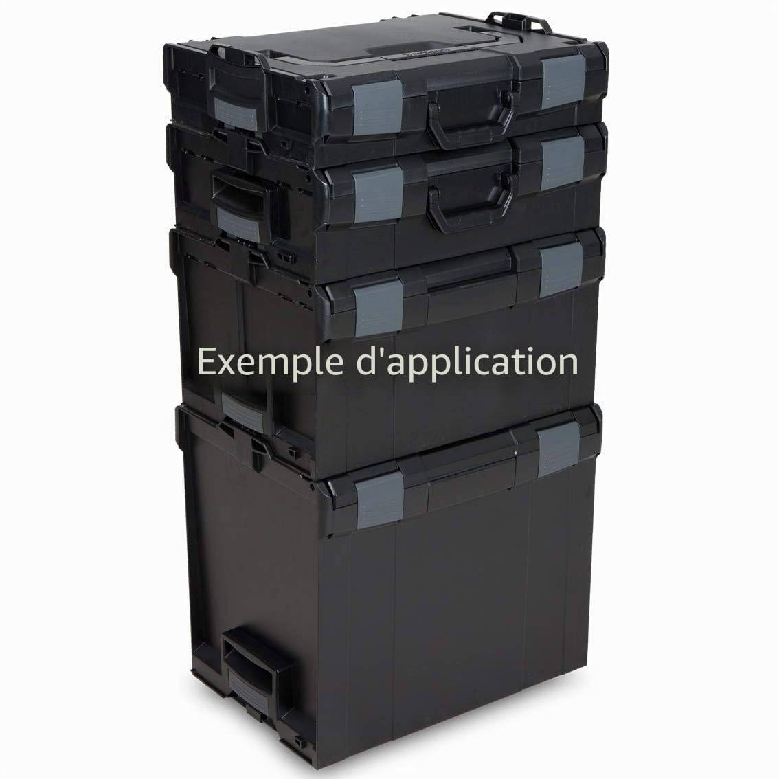 Coffret de rangement outils L-BOXX® 238 noir vide – mallette à outils modulable Sortimo pour professionnels