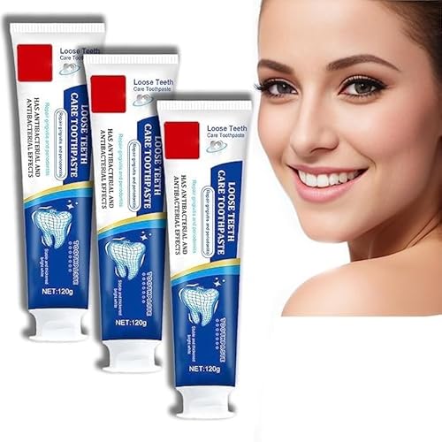 3pcs Gochicgolden Riparazione e protezione dentifricio sbiancante, dentifricio riparazione dorata, pulizia profonda dei denti, alito fresco
