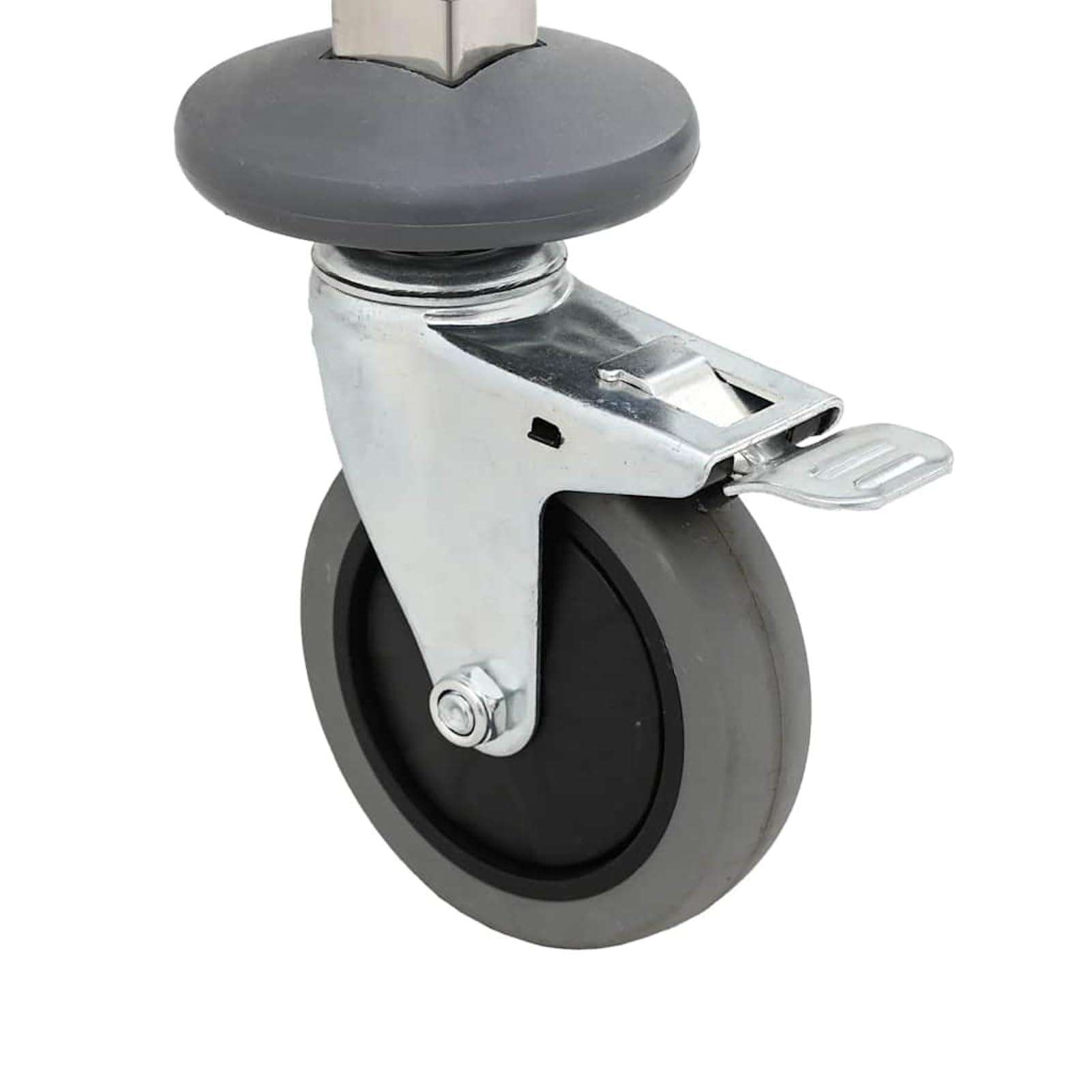 Geecher Carrello Portateglie con 6 GN Contenitori, Mobile per Vassoi da Cucina 39x55x87 cm in Acciaio Inossidabile, Ideale per Ristoranti e Cucine Professionali
