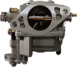 Novo carburador compatível com motor de popa de partida elétrica Yamaha 15Hp F15 de 4 tempos 66M-14301-10 66M-14301-12