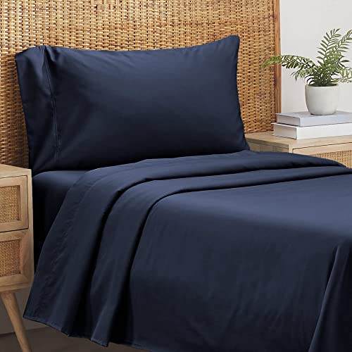 California Design Den Twin Sheets Set, 100 Organic Cotton Sheets
