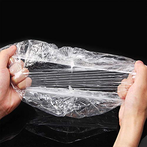 HarrierWing Reusable Bowl Covers with Elastic - Stretch to Fit Plastic Food Cover for Leftovers (4 Size, 60 PCS) - Thumbnail 6