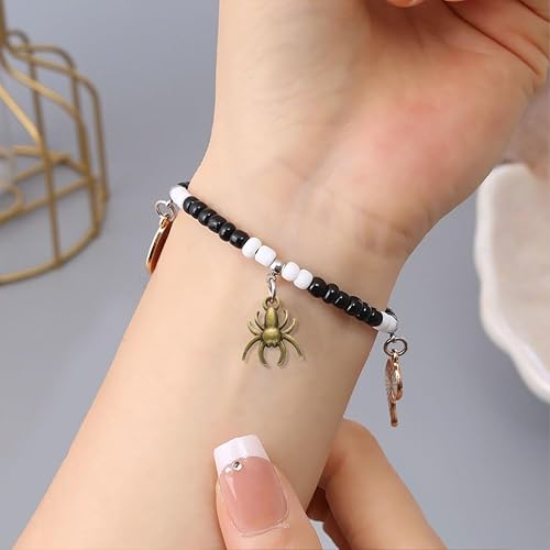 Miniatura 3 de Dijes de araña vintage, 40 piezas creativas de animales, dijes colgantes de aleación para bricolaje, llavero, pulsera, collar, joyería de Halloween