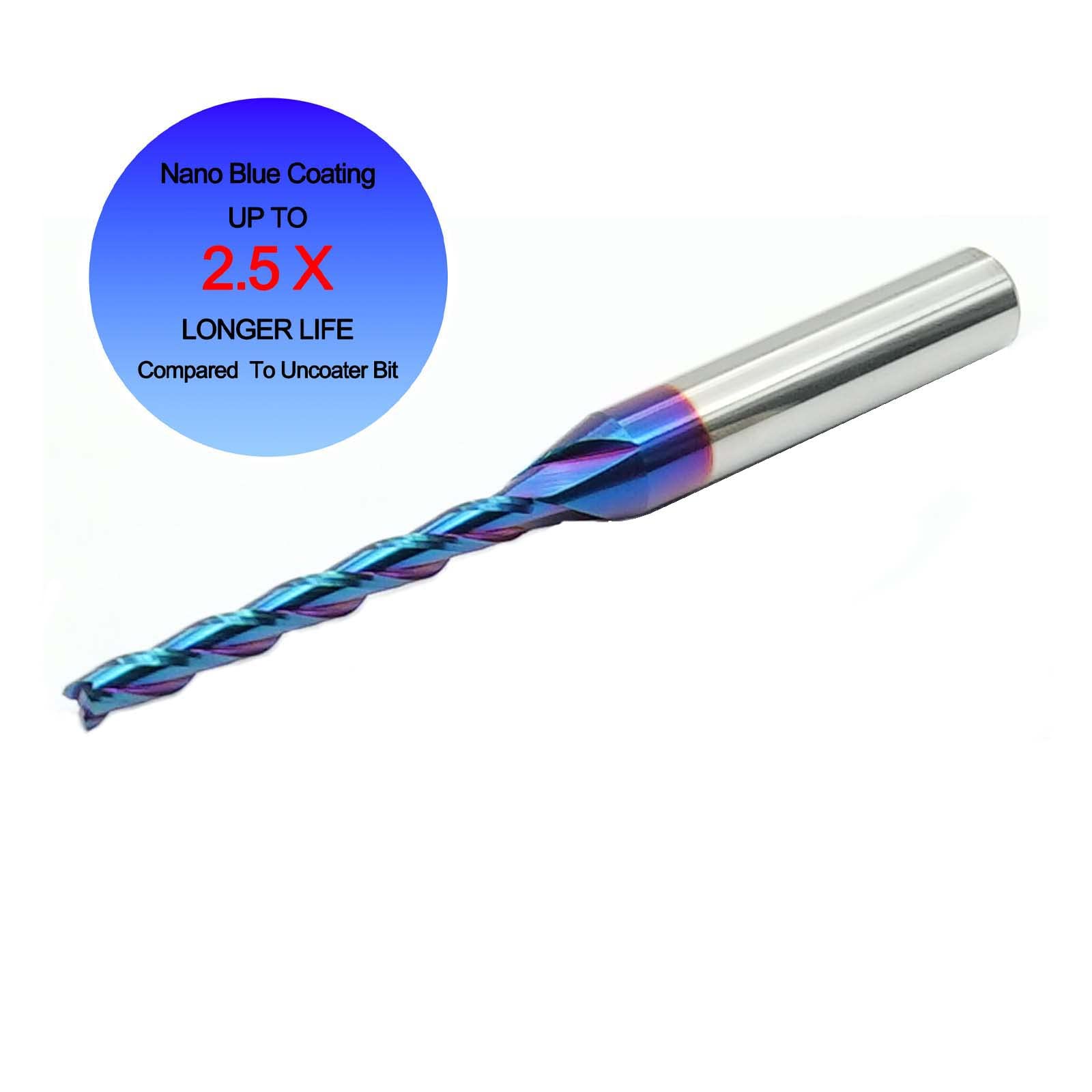 Yonico 31413-sc 1/20,3 Cm Durchmesser 4 Flute Upcut Spirale ZrN Beschichtet CNC Router Bit Mit 1/10,2 Cm Schaft