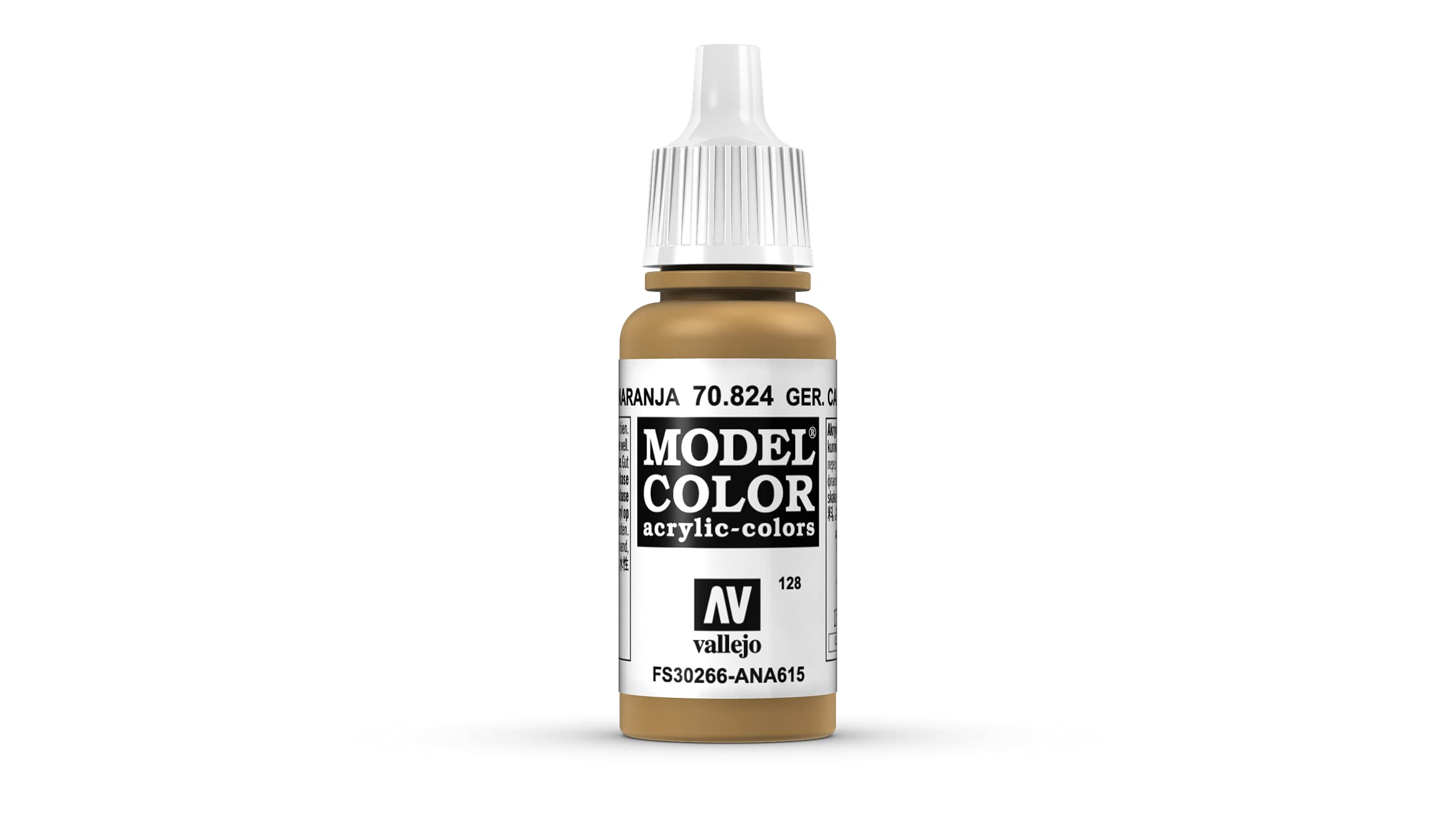 Vallejo Model Color German Camouflage Orange Ochre Acrylic 17ml Dropper - 70.824