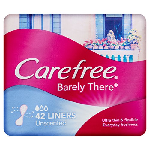 Carefree Pantyliner Barely There Unscented 42ct