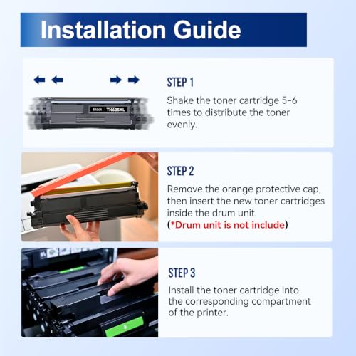 Image of InkNI TN635XL MFC-L8930CDW Toner Compatible for Brother TN635XL TN635 XL TN-635XL Toner Cartridges Work for MFC-L8730CDW HL-L8430CDW HL-L8430CDWT HL-L8570CDW MFC-L8970CDW MFC-EX575 Printer Ink 4 Pack