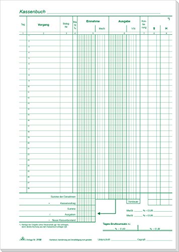 Preisvergleich Produktbild Kassenbuch A4 Rnk 3150