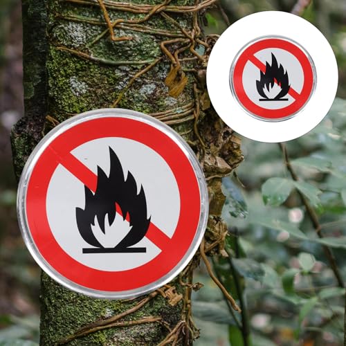 Panneau interdiction de feu ouvert haute visibilité et résistant aux intempéries