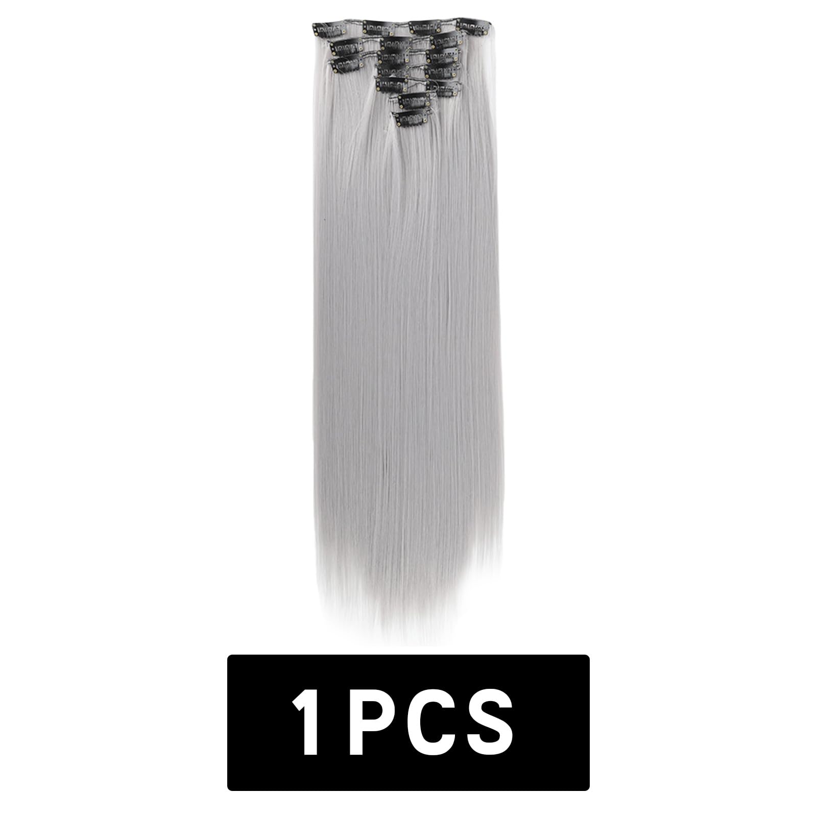 Festival Hair Accessories Clip in Hair Extensions Blonde Clip in Extensions Blonde Hairpieces Straight 3128 - Image 2