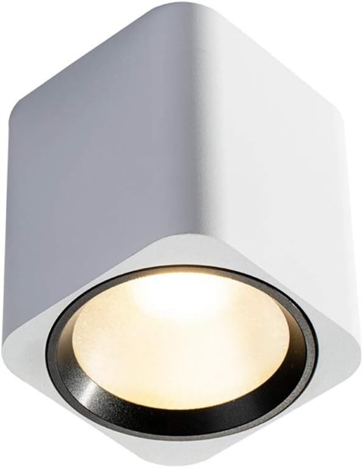 Robusto faretto da Incasso a Parete Quadrato Top Shot Nordic Tipo a soffitto 7w12w Luci a LED for la casa Faretti COB Centro Commerciale ad Apertura Gratuita(Neutral Light,7W)