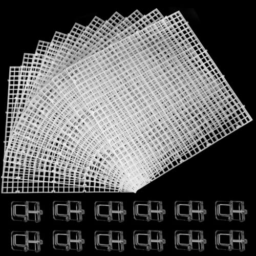 Image of 10 Aquarium lid Hood Fish Tank top Cover Terrarium lid Plastic Grid Panel Egg Crate Grate 12 Aquarium Glass Cover Board Clip