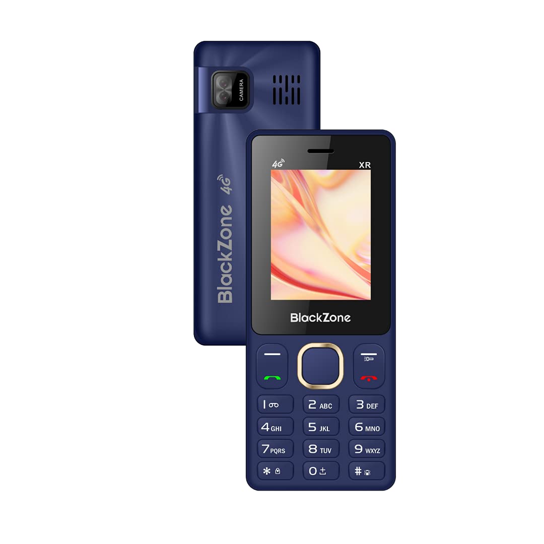 Black Zone XR 4G keypad Mobile Phone with Dual Sim, 3000 mah Big