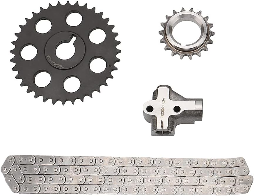 MAYASAF Engine Timing Chain Kit for Nissan 1990-94 D21/ 95-97 PICKUP/ 89-90 240SX/ 90-92 Stanza/ 90 Axxess, KA24E 2.4L L4 Engine Only, OE Replacement Timing Chain Sets With Gaskets and Oil Seal