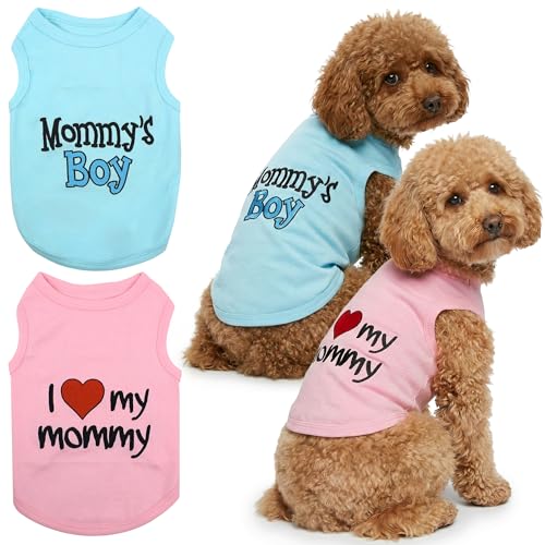 Parisian Pet 2�p�b�N �h�b�O�V���c ? ��^���j�̎q�p100%�R�b�g���V���c ? �m�[�X���[�u �}�}�̈����� ? �ʋC���ƌy�ʃy�b�g�A�p���� - ���p�X�g���b�`�T�}�[T�V���c