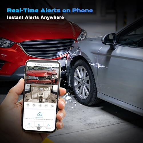 Car Security Camera for Vandalism Surveillance, 4G LTE Dash Camera with Remote View, Dual 2K Front and Inside Cam with GPS Tracking, Radar Detect, G-Sensor, OBD Power, Dual Dash Cam for 24/7 Parking - Image 4